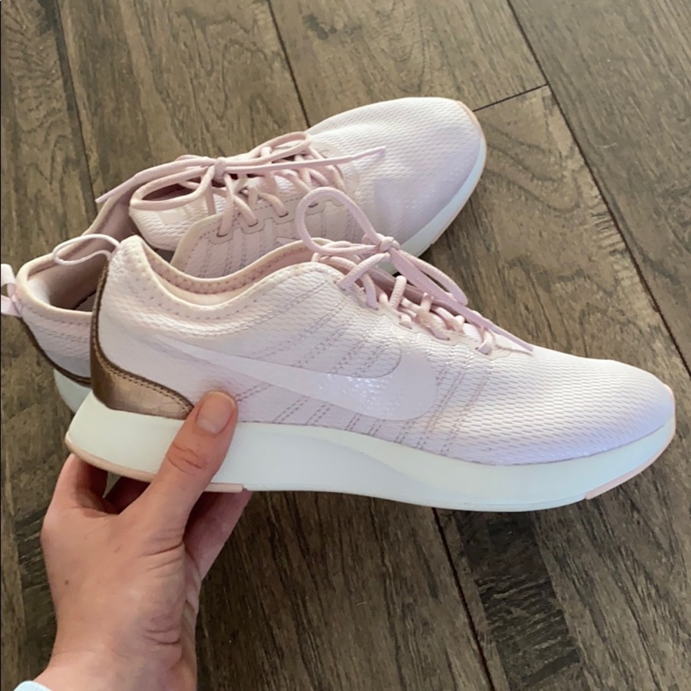 Pink rose gold nikes